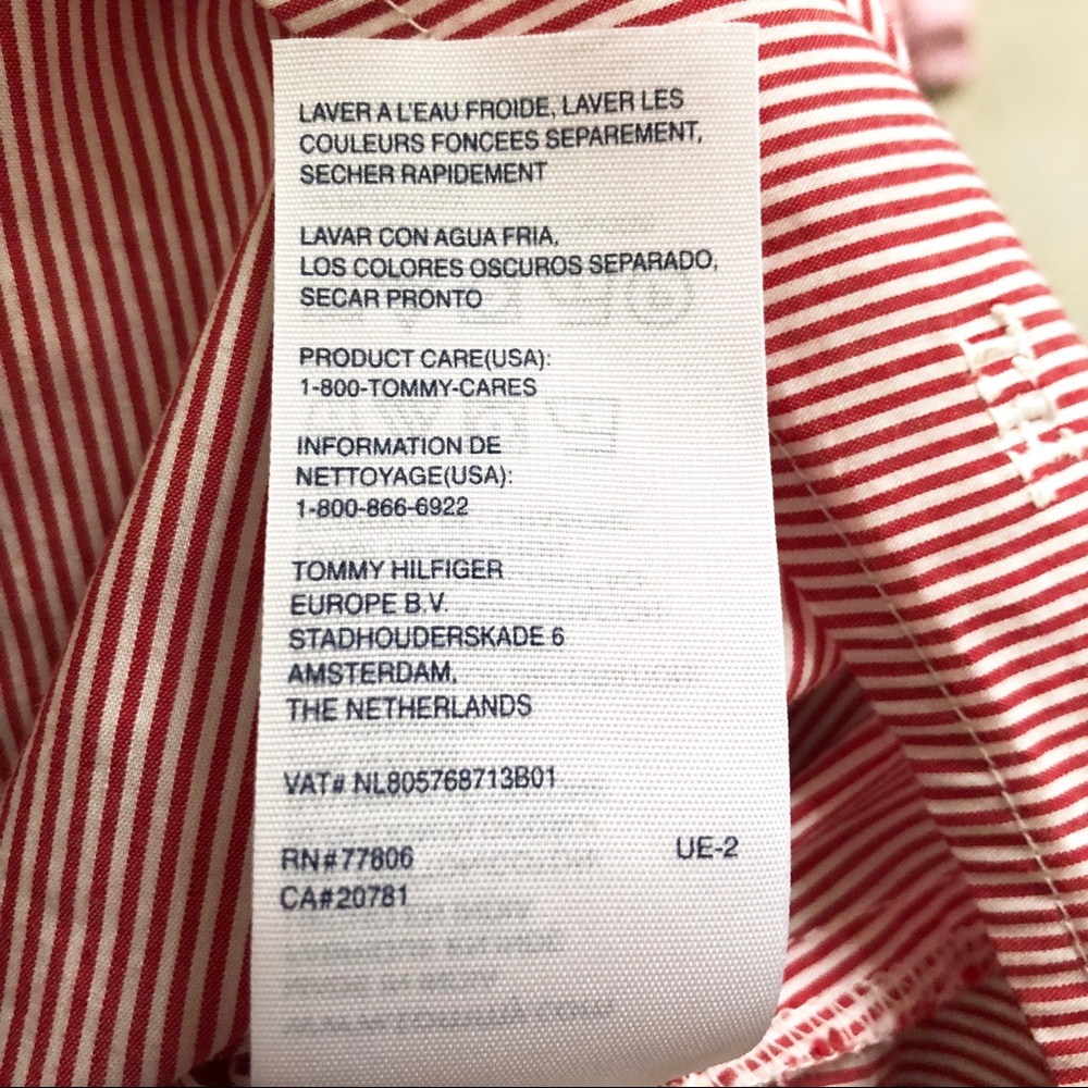 SOLD | Tommy Hilfiger | Striped Button Down Blouse - Picture 8 of 8